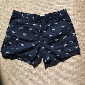 Bass zebra print shorts with velcro pockets 🦓